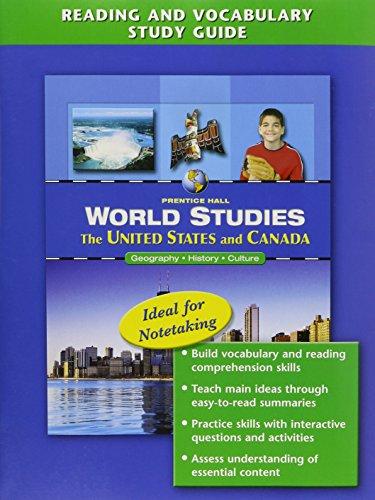 Book WORLD STUDIES: THE UNITED STATES AND CANADA READING AND VOCABULARY STUDY GUIDE ENGLISH 2005C free