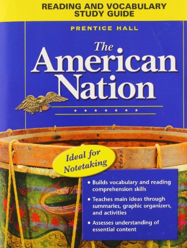 Book THE AMERICAN NATION READING AND VOCABULARY STUDY GUIDE 2005C free