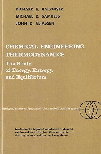 Book Chemical Engineering Thermodynamics free