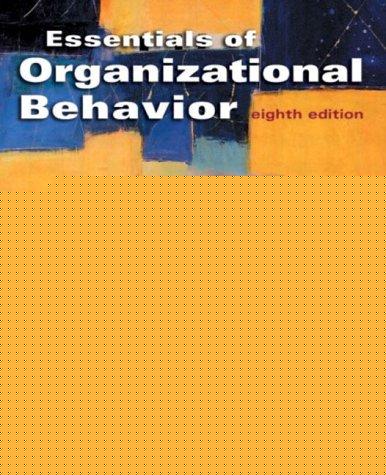 Book Essentials Of Organizational Behavior free