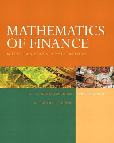 Book Mathematics of Finance with Canadian Applications, Fifth Edition (5th Edition) free