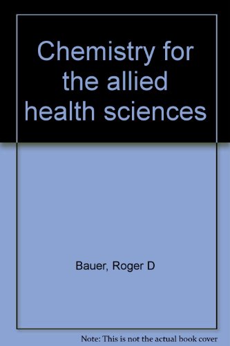 Book Chemistry for the allied health sciences free