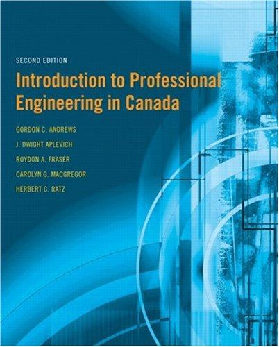 Book Introduction to Professional Engineering in Canada free