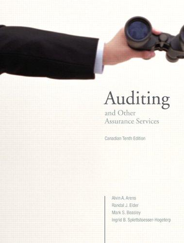 Book Auditing and Other Assurance Services, Canadian Tenth Edition free
