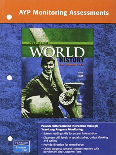Book WORLD HISTORY PROGRESS MONITORING ASSESSMENTS NATIONAL MODERN EDITION 2007 free