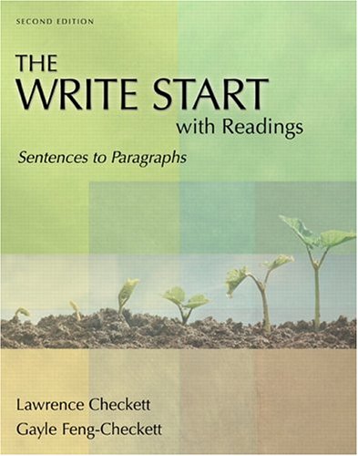 Book The Write Start With Readings: Sentences To Paragraphs, Second Edition free