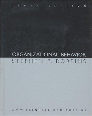 Book Organizational Behavior and Self-Assessment Library 2.0/2004 CD (10th Edition) free