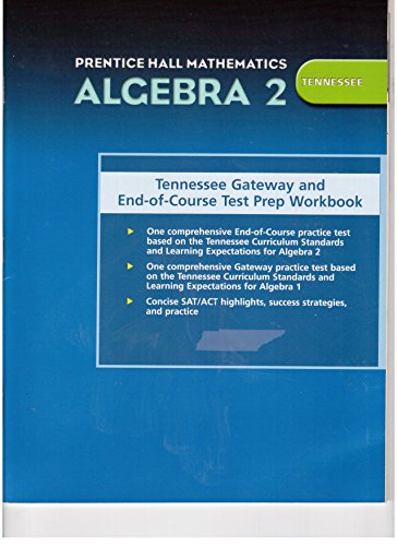 Book PRENTICE HALL MATH ALGEBRA 2 TENNNESSEE TEST PREPARATION 2004C free