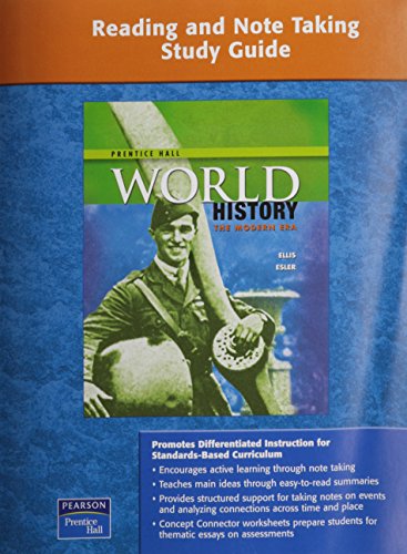 Book PRENTICE HALL WORLD HISTORY READING AND NOTE TAKING STUDY GUIDE MODERN 2007 free