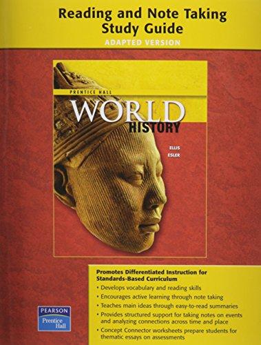 Book PRENTICE HALL WORLD HISTORY ADAPTED READING AND NOTE TAKING STUDY GUIDE SURVEY 2007 free