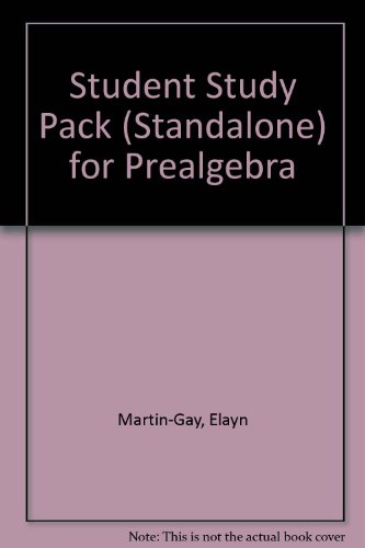 Book Student Study Pack (standalone) For Prealgebra free