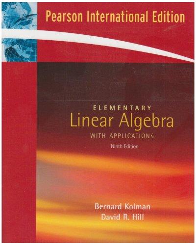 Book Elementary Linear Algebra With Applications free