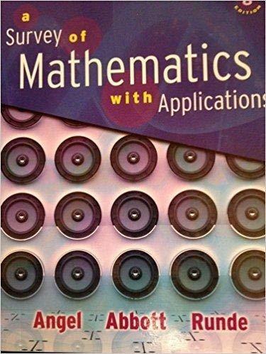 Book A Survey of Mathematics with Applications free