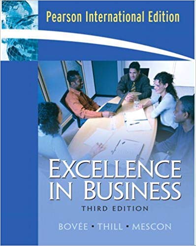 Book Excellence In Business, International Edition free