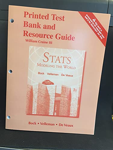 Book Stats Modeling the World Printed Test Bank and Resource Guide free