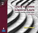 Book Learn to Listen, Listen to Learn 2: Academic Listening and Note-Taking, Classroom Audio CD free