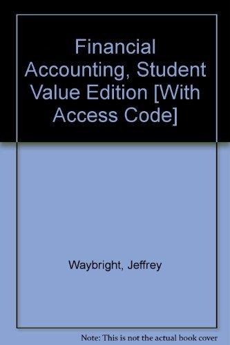 Book Financial Accounting: Student Value Edition + Myaccountinglab Student Access Code Card Package free