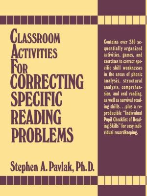 Book Classroom Activities For Correcting Specific Reading Problems free