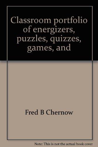 Book Classroom portfolio of energizers, puzzles, quizzes, games, and brain teasers free
