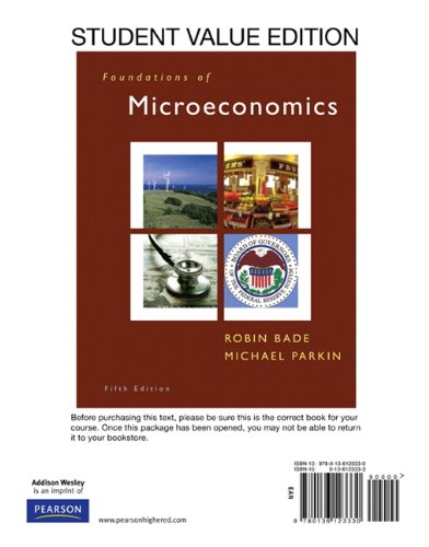 Book Student Value Edition for Foundations of Microeconomics plus MyEconLab in CourseCompass Student Access Kit (5th Edition) free