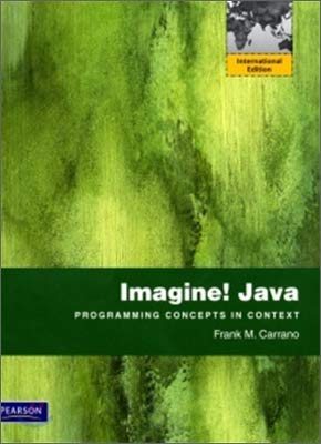Book Imagine! Java: International Version: Programming Concepts In Context free
