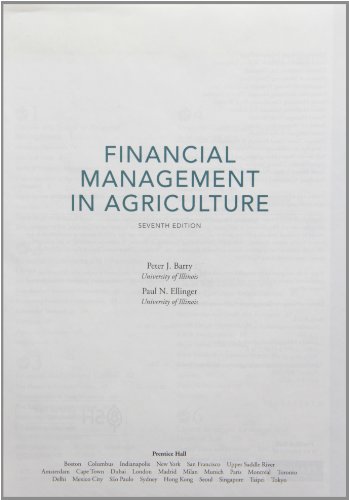 Book Financial Management in Agriculture, Student Value Edition (7th Edition) free