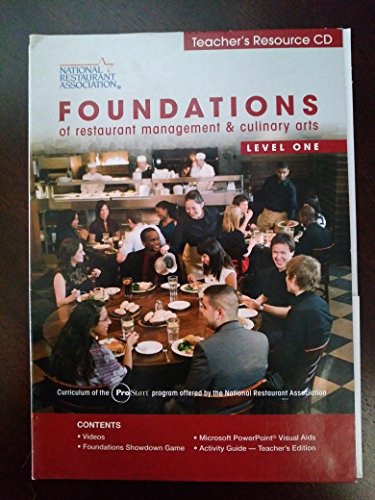 Book Teacher's Resource Cd For Foundations Of Restaurant Management & Culinary Arts: Level 1 free