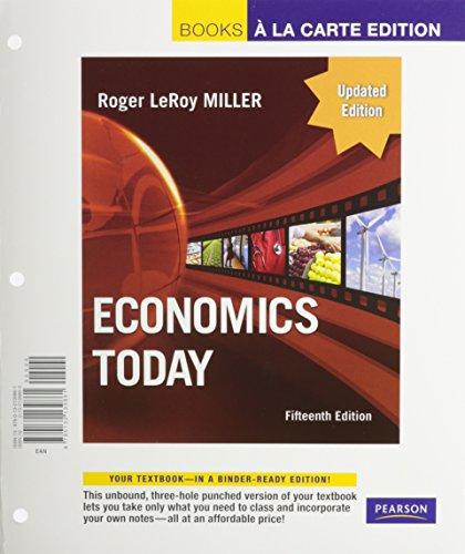 Book Economics Today Sve & Mel Sacc (15th Edition) (books A La Carte) free