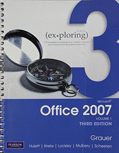 Book Technology In Action, Complete Version, Exploring Microsoft Office 2007 Vol. 1, and myitlab Access Card for Office 2007 Package (7th Edition) free