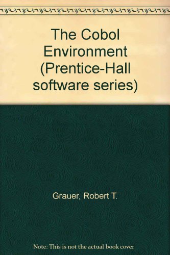 Book The COBOL environment (Prentice-Hall software series) free