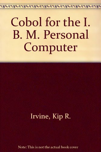 Book Cobol For The Ibm Personal Computer free