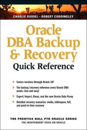 Book Oracle DBA Backup and Recovery Quick Reference (The Prentice Hall Ptr Oracle Series) free