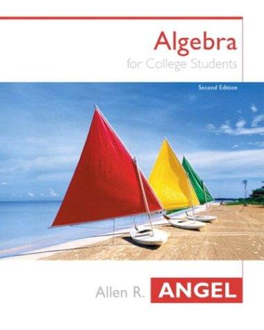 Book Algebra for College Students free