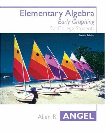 Book Elementary Algebra for College Students: Early Graphing (Angel Hardback) free