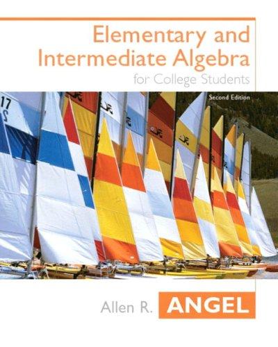 Book Elementary and Intermediate Algebra (Angel Hardback) free