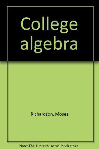 Book College Algebra free
