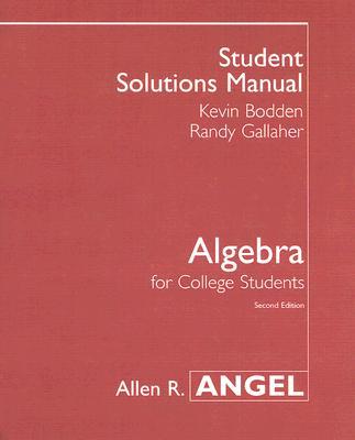 Book Algebra for College Students: Student Solutions Manual free