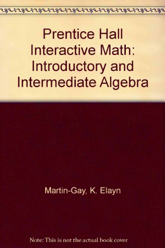 Book Prentice Hall Interactive Math: Introductory And Intermediate Algebra free