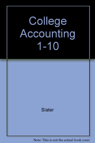 Book College Accounting Chapters 1-10 : A Practical Approach free