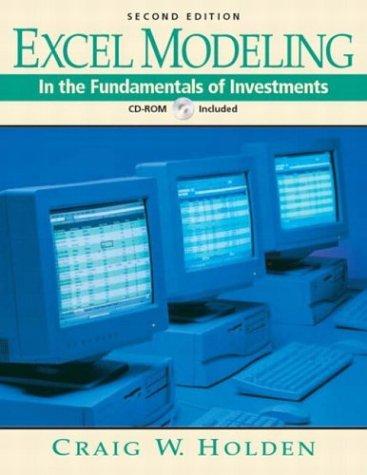 Book Excel Modeling in the Fundamentals of Investments free