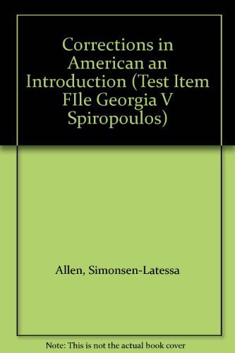 Book Corrections In American An Introduction (test Item File Georgia V Spiropoulos) free