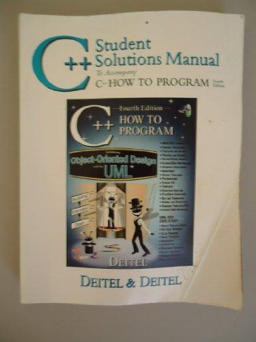 Book C++ How to Program, Fourth Edition (C++ Student Solutions Manual) free