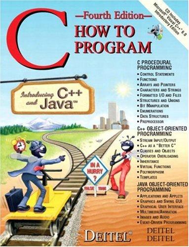 Book C How to Program Introducing C++ and Java free