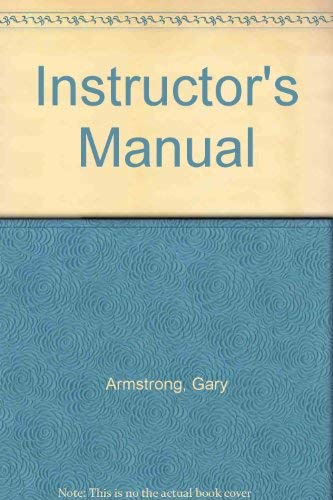 Book Instructor's Resource Manual (activebook Principles Of Marketing) free