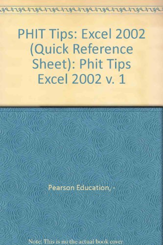 Book Exploring Microsoft Office 2003: Phit Tips Excel 2002 V. 1 free
