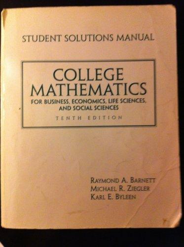 Book College Mathematic for Business Economic Life Science and Social SSM free