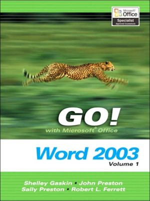 Book Go! With Microsoft Office: Word 2003 free