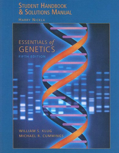 Book Essentials of Genetics Student Handbook & Solutions Manual free