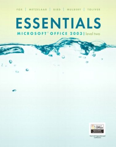 Book Essentials Microsoft Office 2003: Level Two free