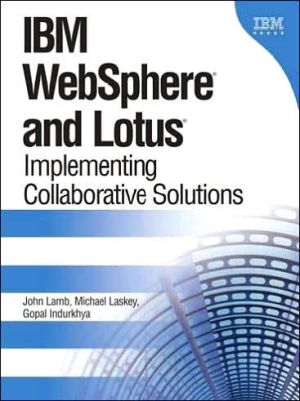 Book IBM Websphere And Lotus: Implementing Collaborative Solutions free